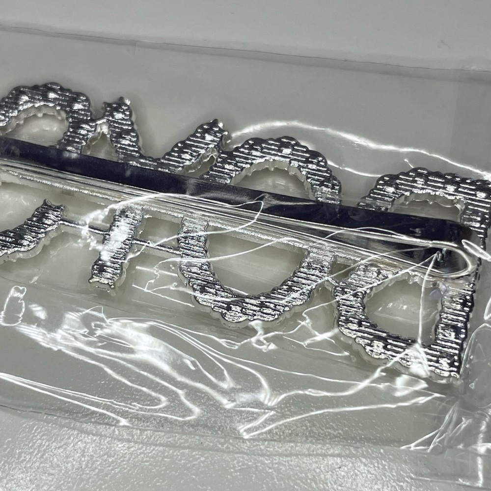 Crystal Rhinestone Studded Metal Hair Pin Accessory “BOYS” - Picture 14 of 15